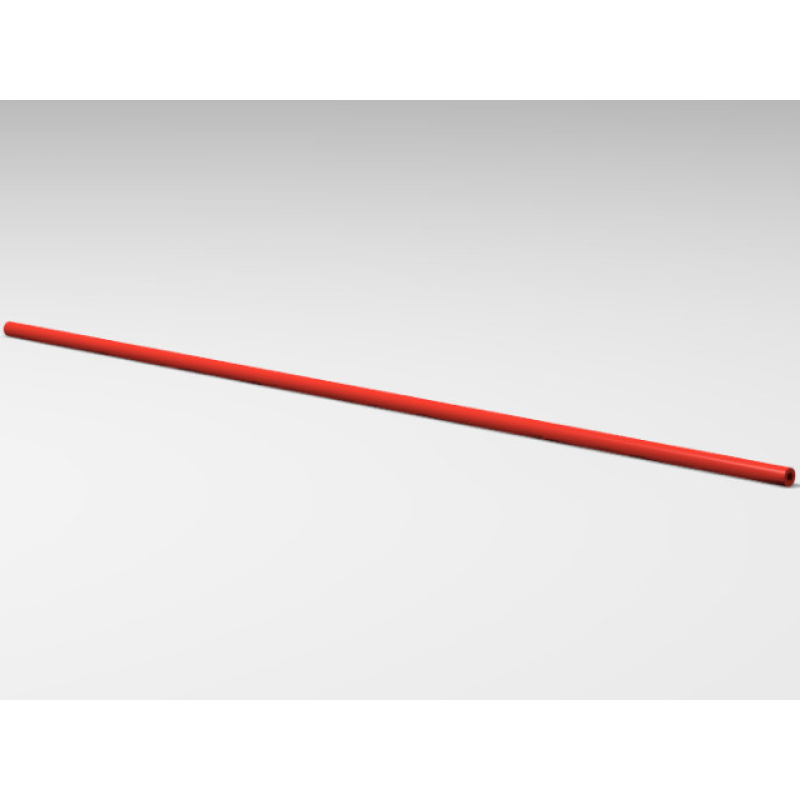 Slang, Stijf 3mm D. 26L / 20.8cm Red